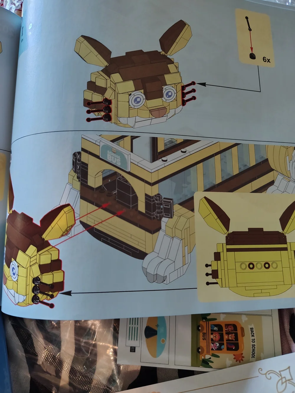 Yellow Animals School Bus Building Toy Set - Kids Toys - Picture 16 of 16